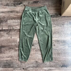 PINK Victoria's Secret Sage Velour Joggers
